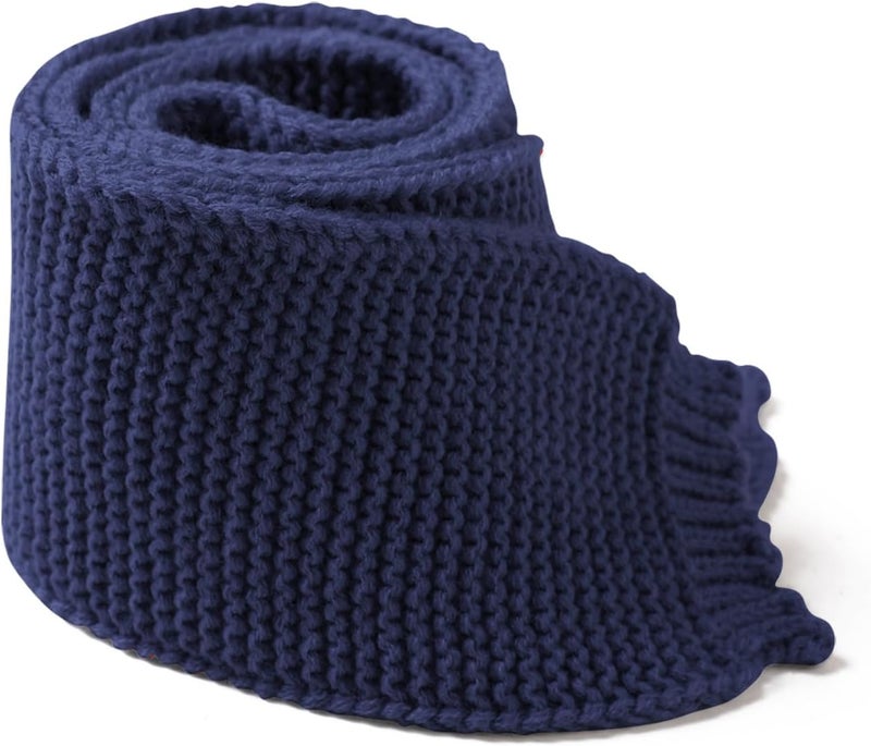 Piewag Kids Knit Scarf Toddler Winter Warm Scarves Neck Warmer Fashion Solid Color Scarf for Boys Girls - Image 3